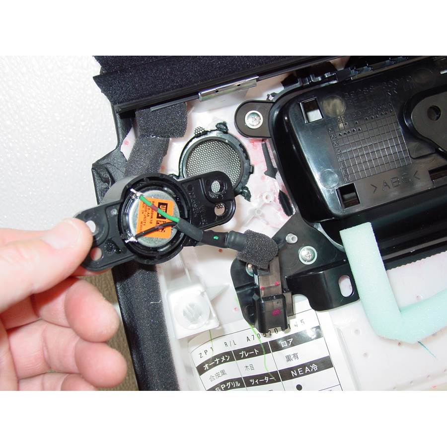 2013 Toyota Land Cruiser Rear door tweeter removed