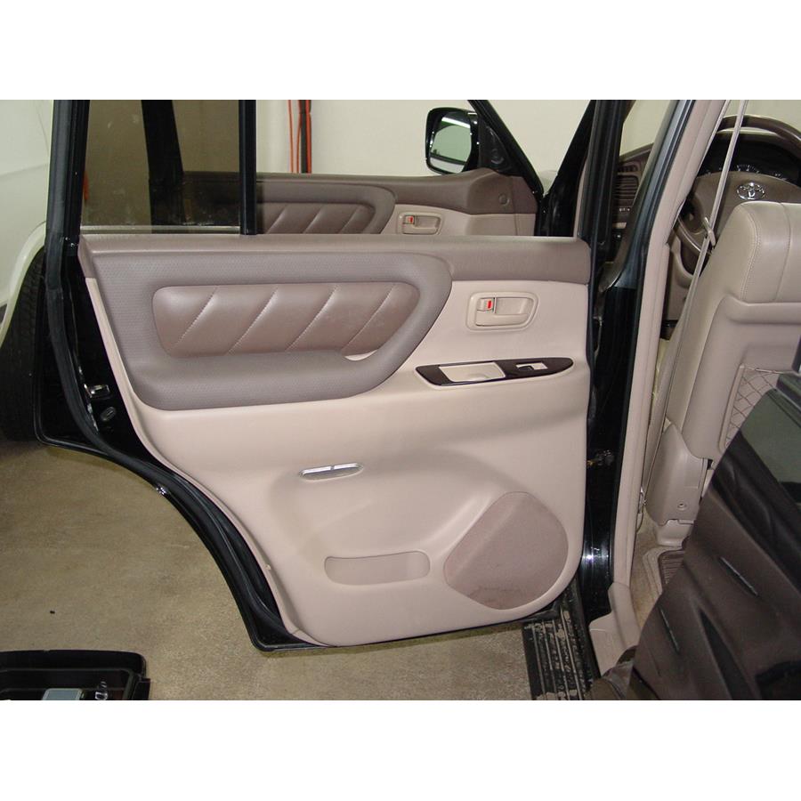 2001 Toyota Land Cruiser Rear door speaker location