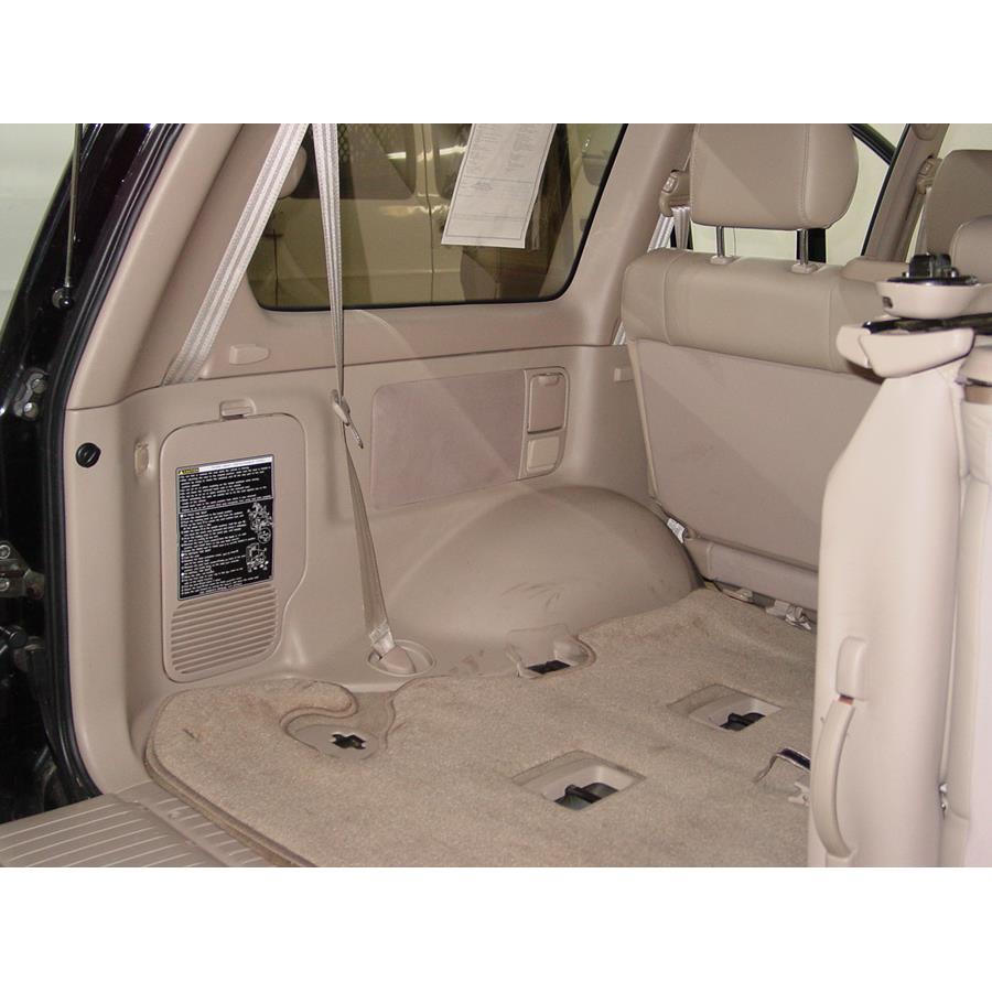 2002 Toyota Land Cruiser Far-rear side speaker location