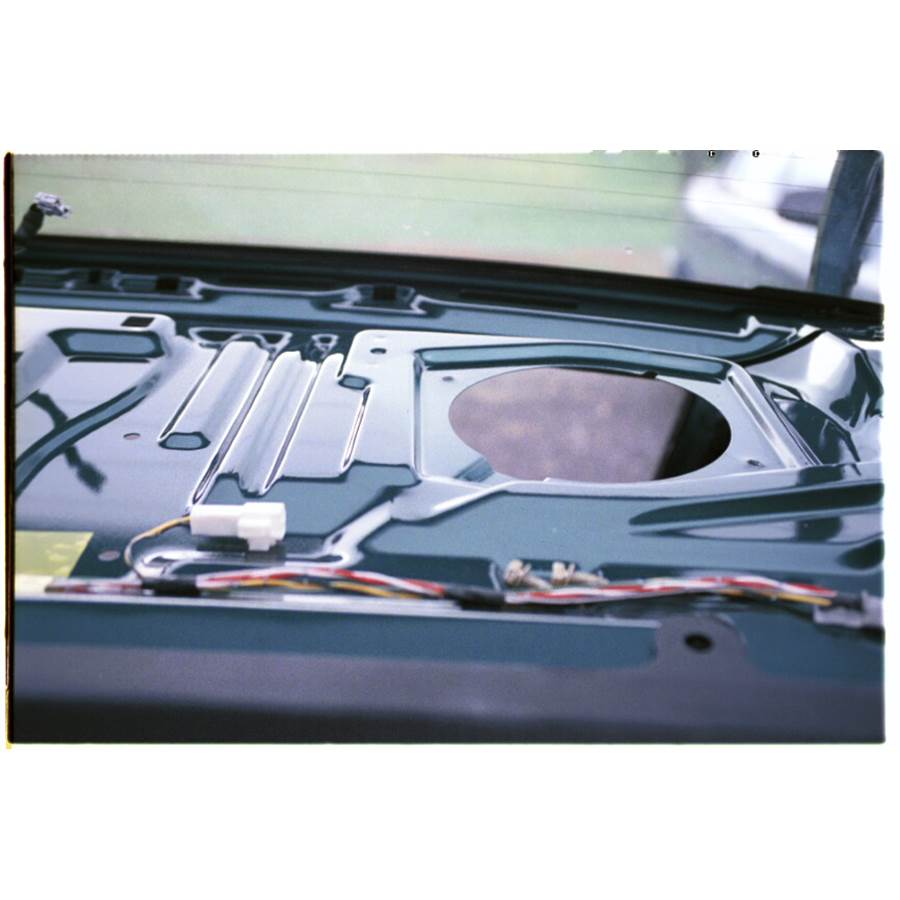 1998 Toyota Tercel Rear deck speaker removed
