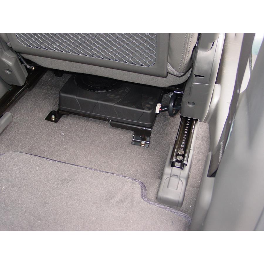 2009 Hyundai Tucson Under front seat speaker location