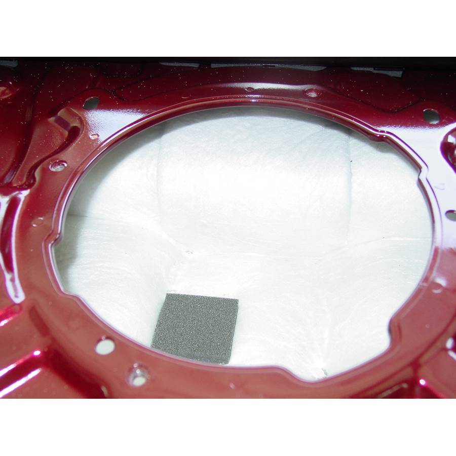 2012 Hyundai Genesis Rear deck center speaker removed
