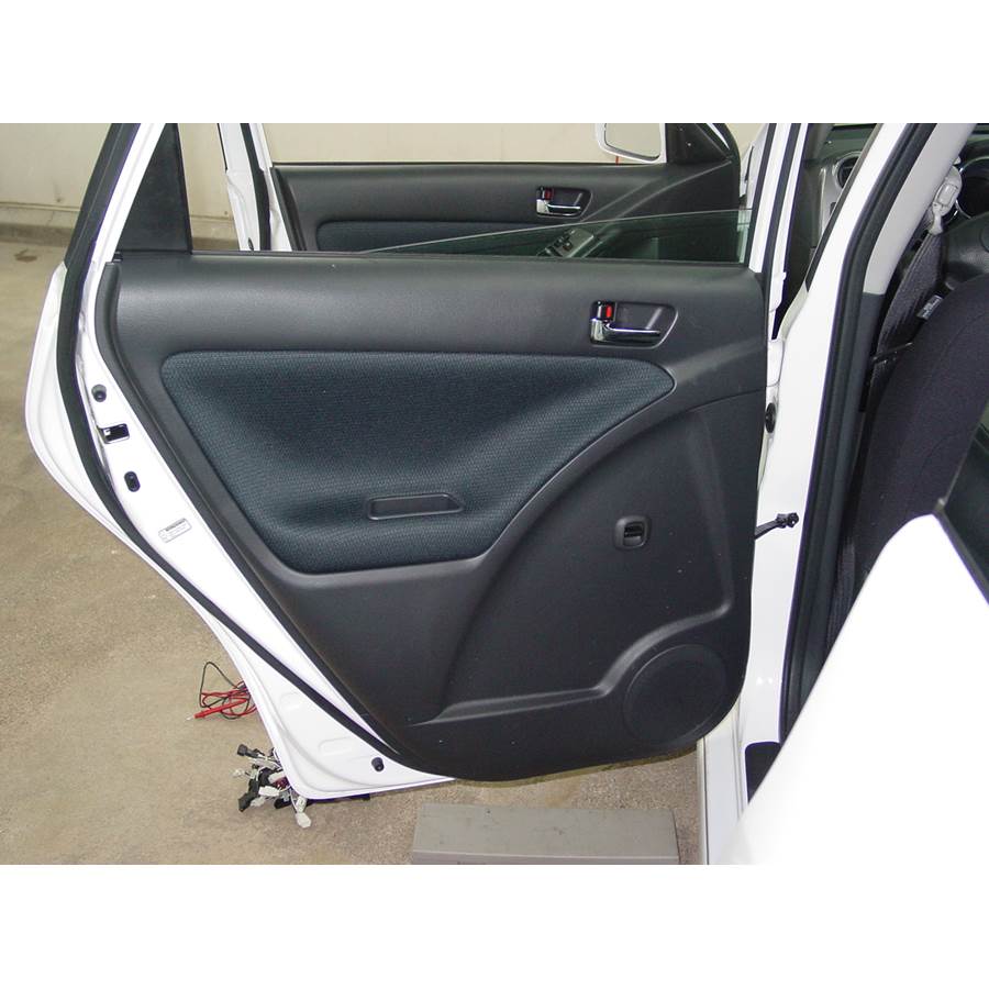 2006 Toyota Matrix Rear door speaker location