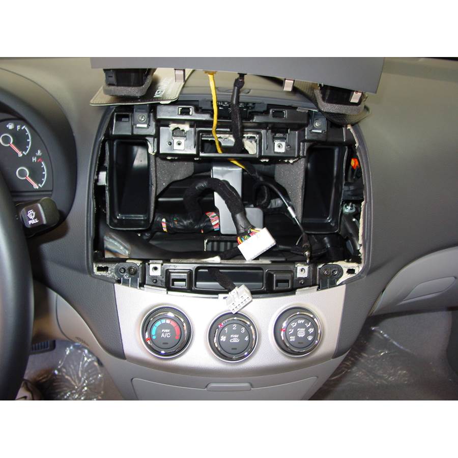 2009 Hyundai Elantra Factory radio removed