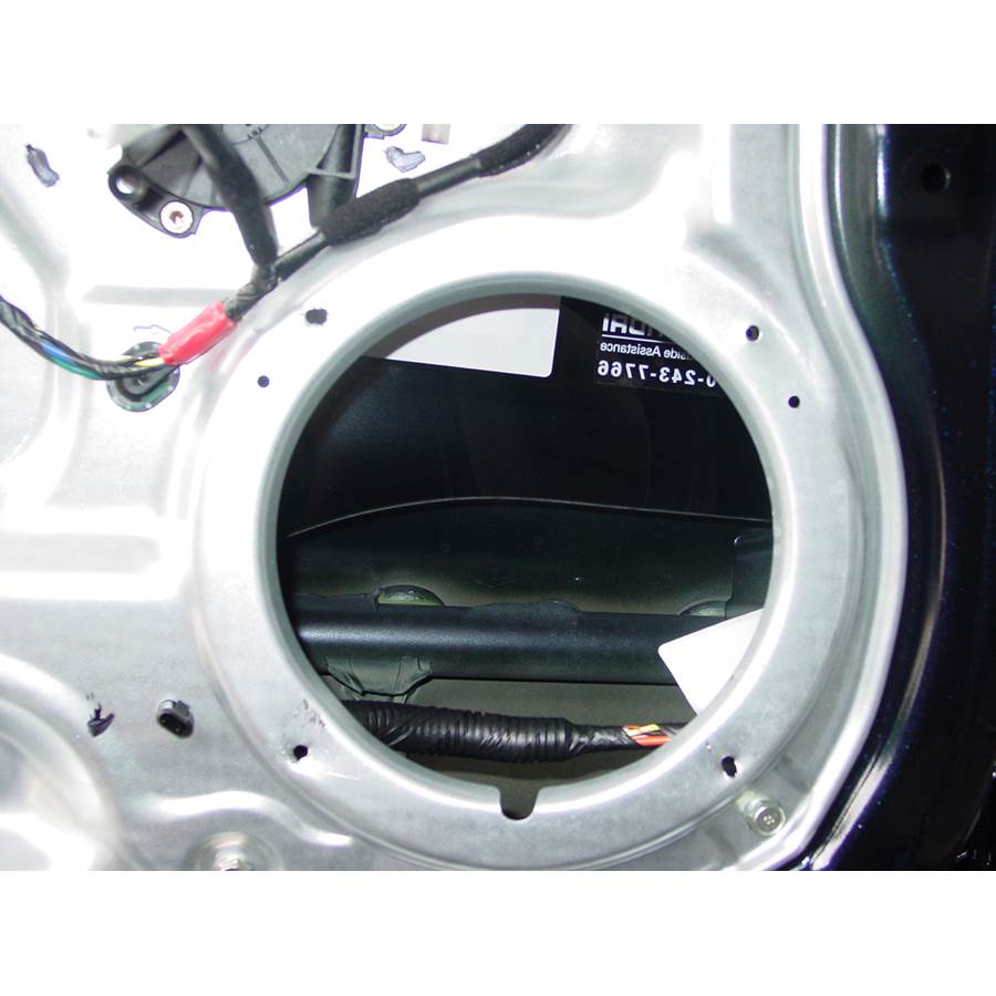 2009 Hyundai Santa Fe Rear door speaker removed