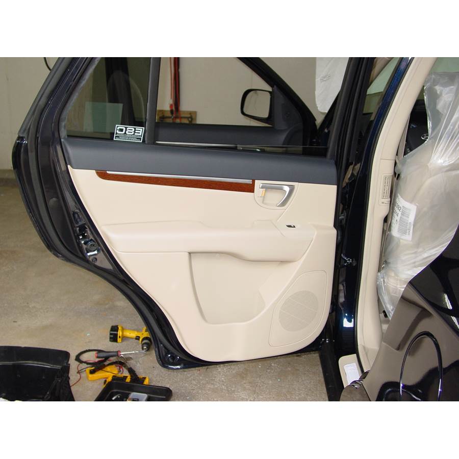 2010 Hyundai Santa Fe Rear door speaker location
