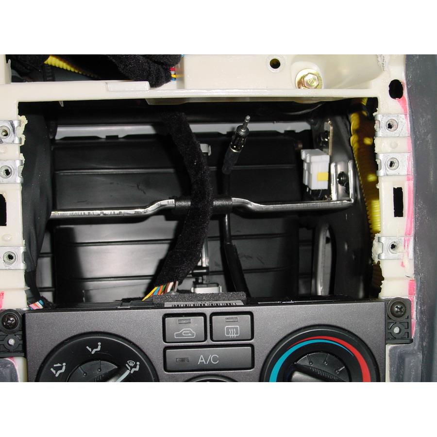 2003 Hyundai Elantra Factory radio removed