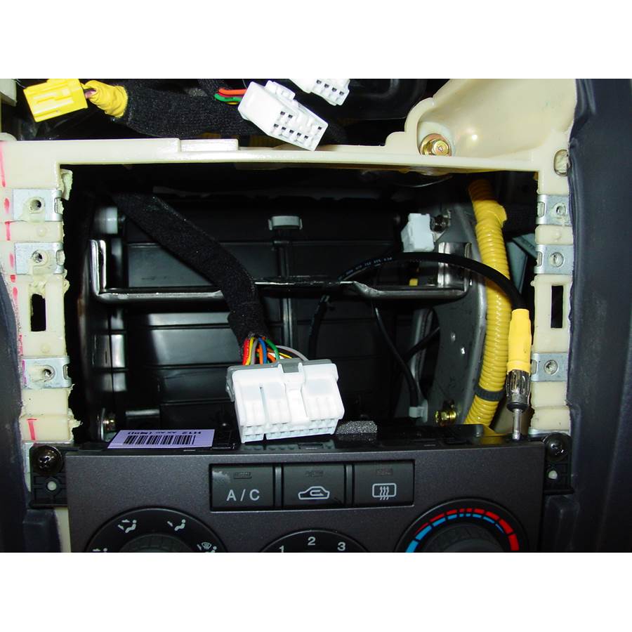 2005 Hyundai Elantra Factory radio removed