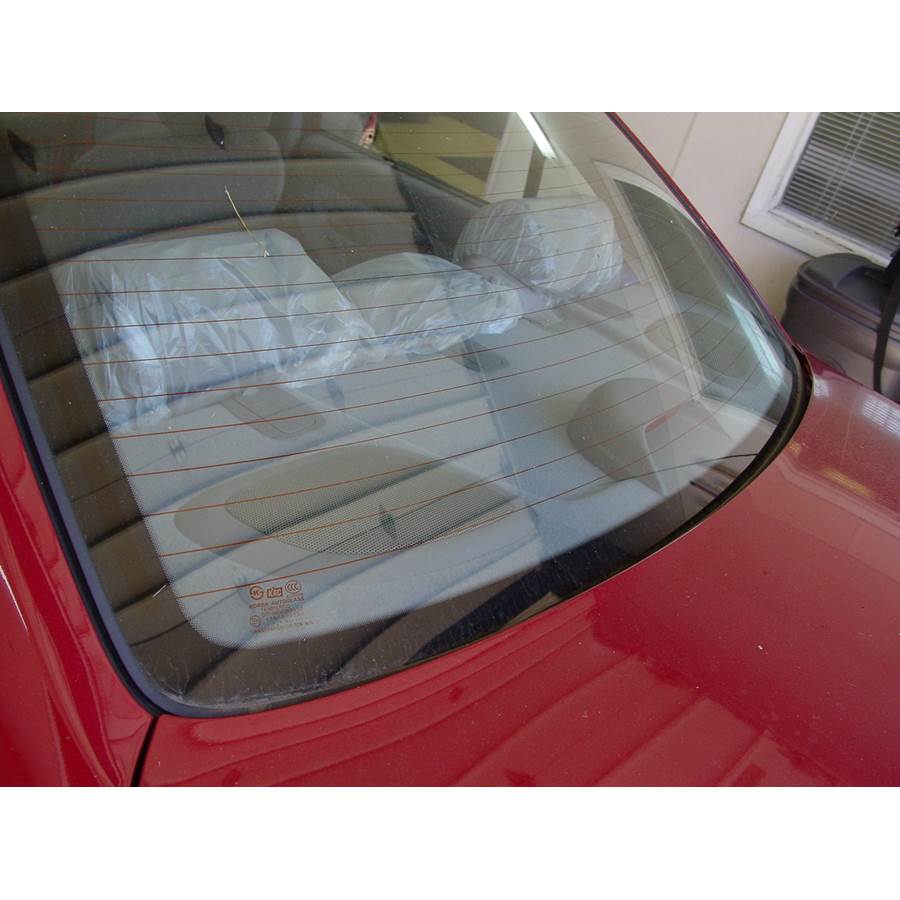2005 Hyundai Elantra Rear deck speaker location