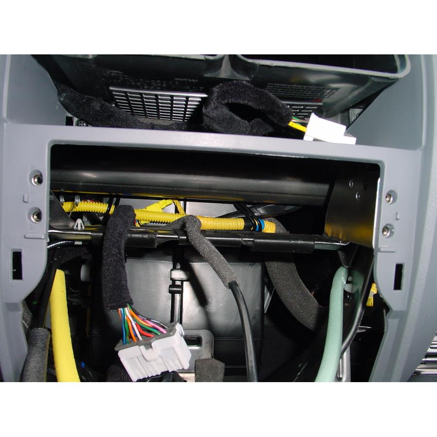 2005 Hyundai Accent Factory radio removed