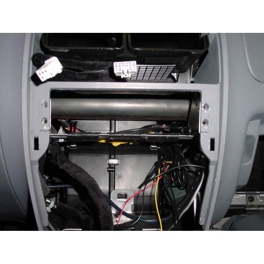 2001 Hyundai Accent Factory radio removed