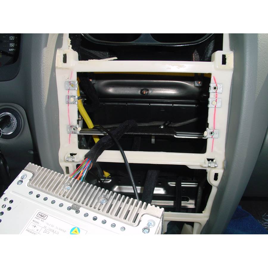 2002 Hyundai Santa Fe Factory radio removed