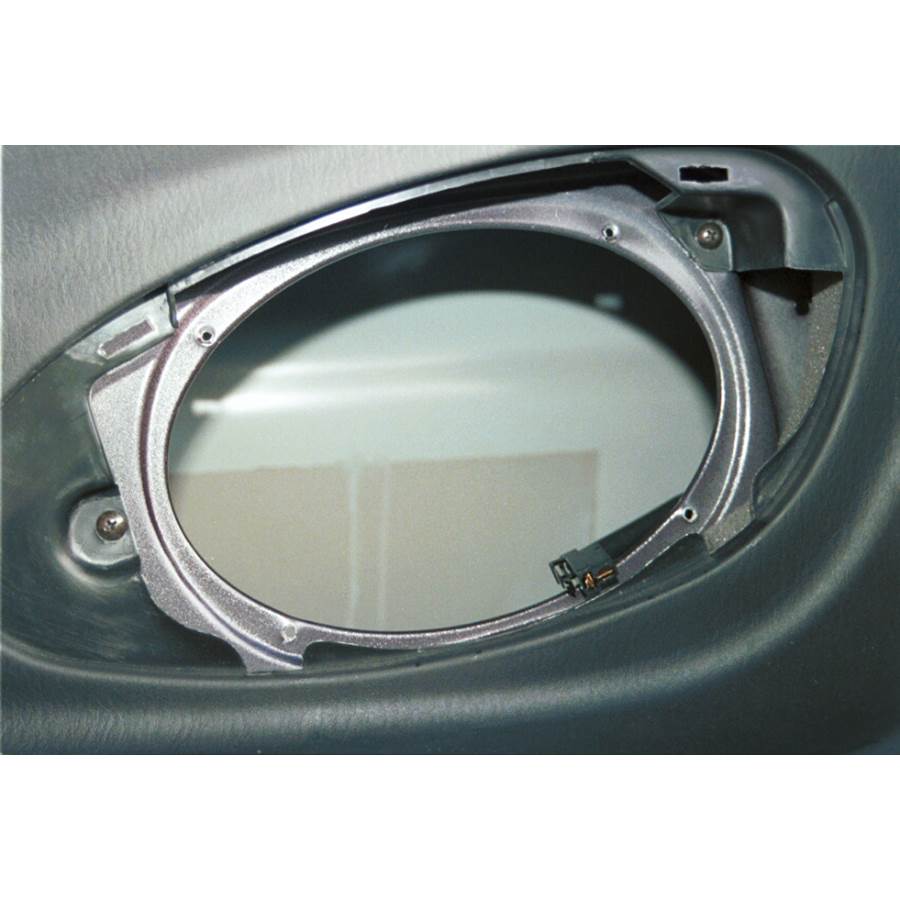 1997 Hyundai Tiburon Rear side panel speaker removed