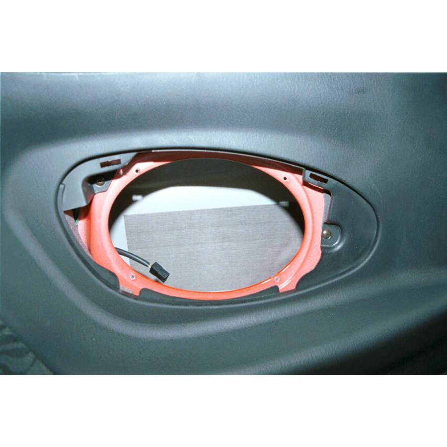 2000 Hyundai Tiburon Rear side panel speaker removed