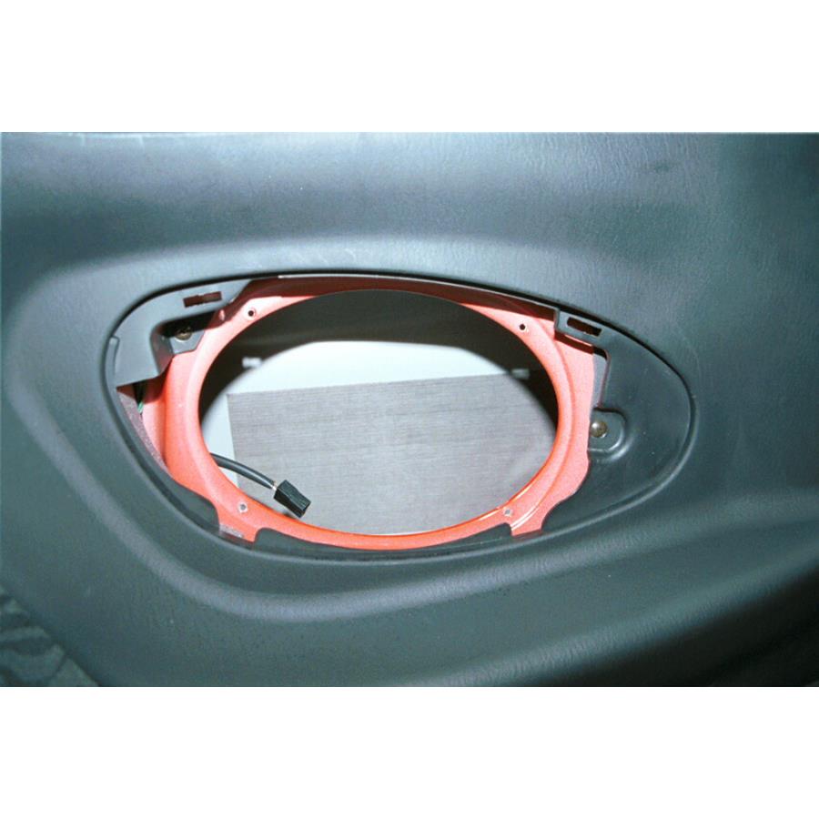 2001 Hyundai Tiburon Rear side panel speaker removed