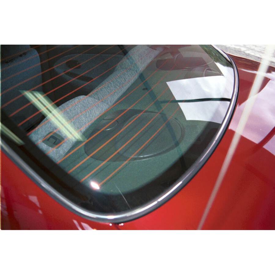 1998 Hyundai Elantra Rear deck speaker location
