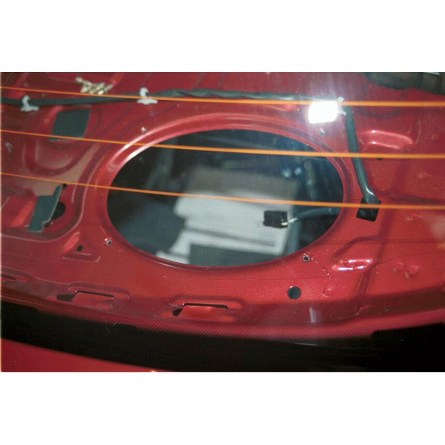 1996 Hyundai Elantra Rear deck speaker removed