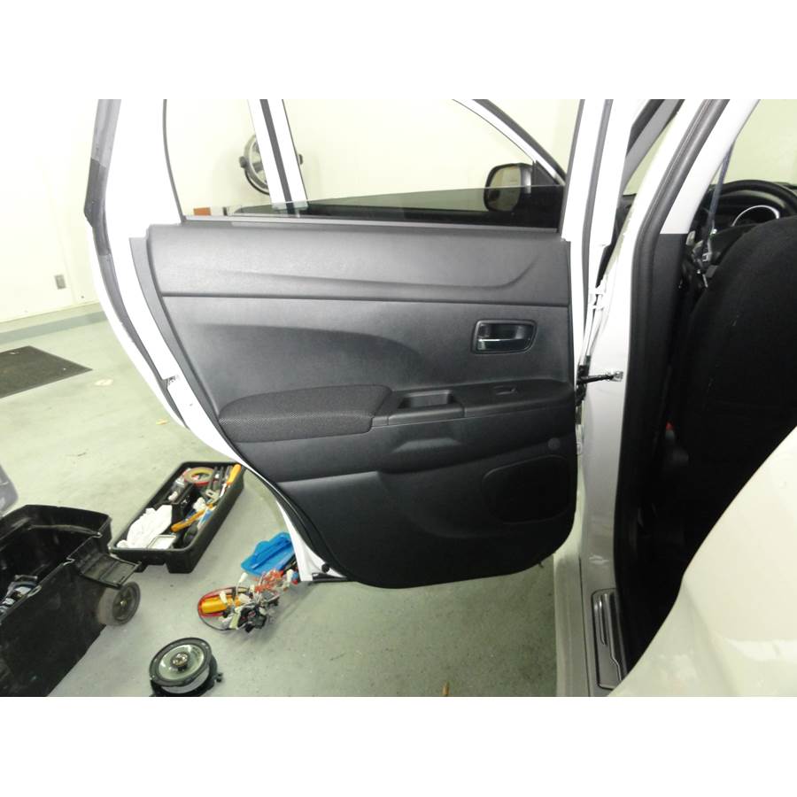 2014 Mitsubishi Outlander Sport Rear door speaker location