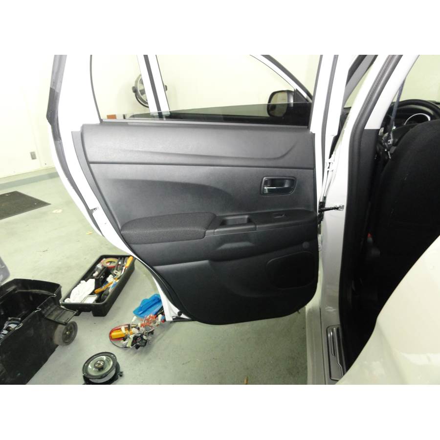 2017 Mitsubishi Outlander Sport Rear door speaker location