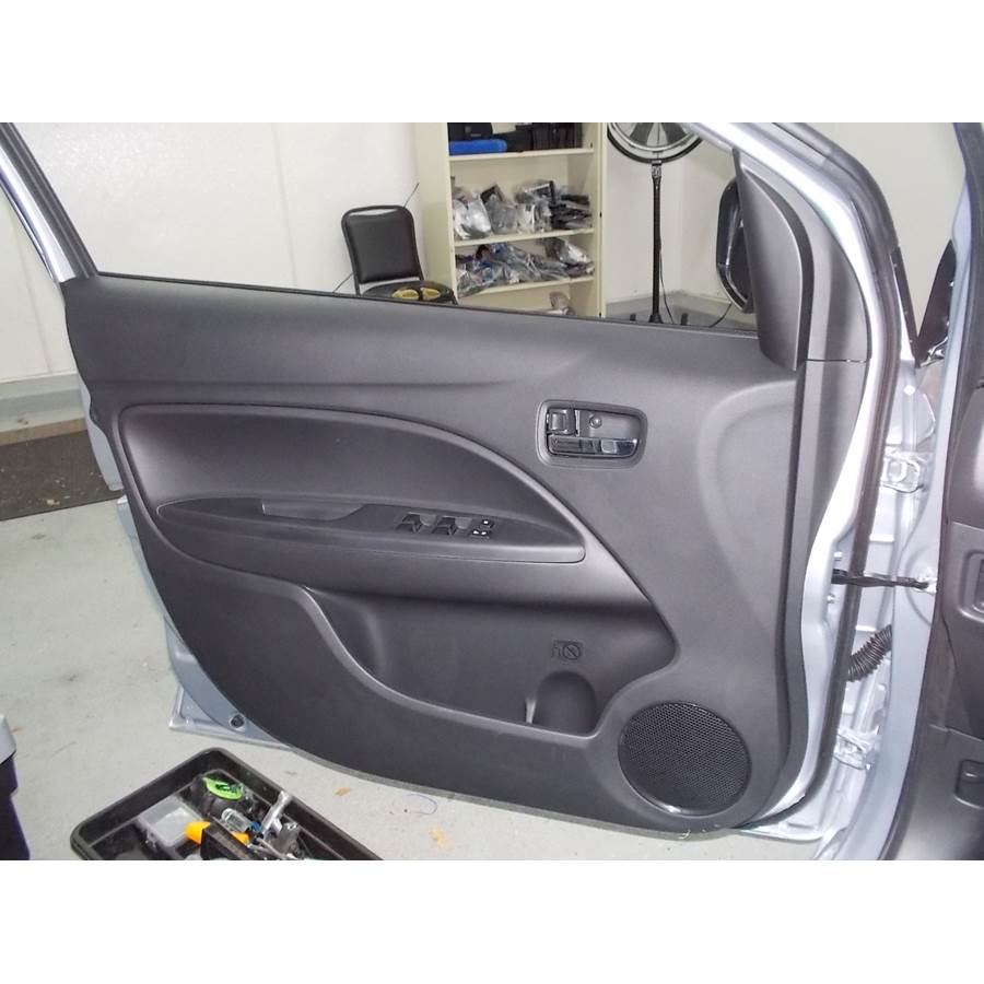 2014 Mitsubishi Mirage Front door speaker location