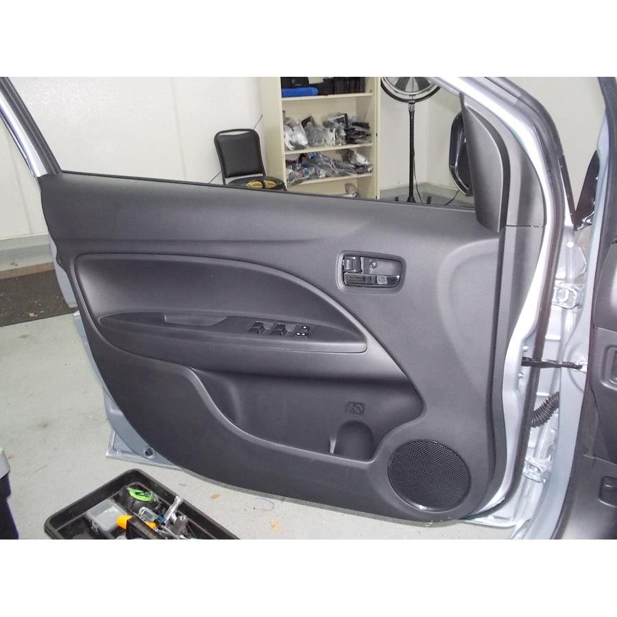 2015 Mitsubishi Mirage Front door speaker location