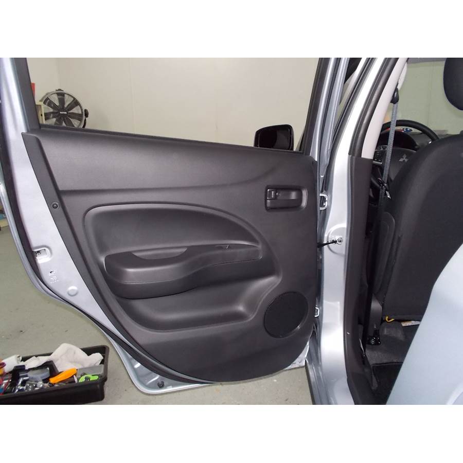2014 Mitsubishi Mirage Rear door speaker location