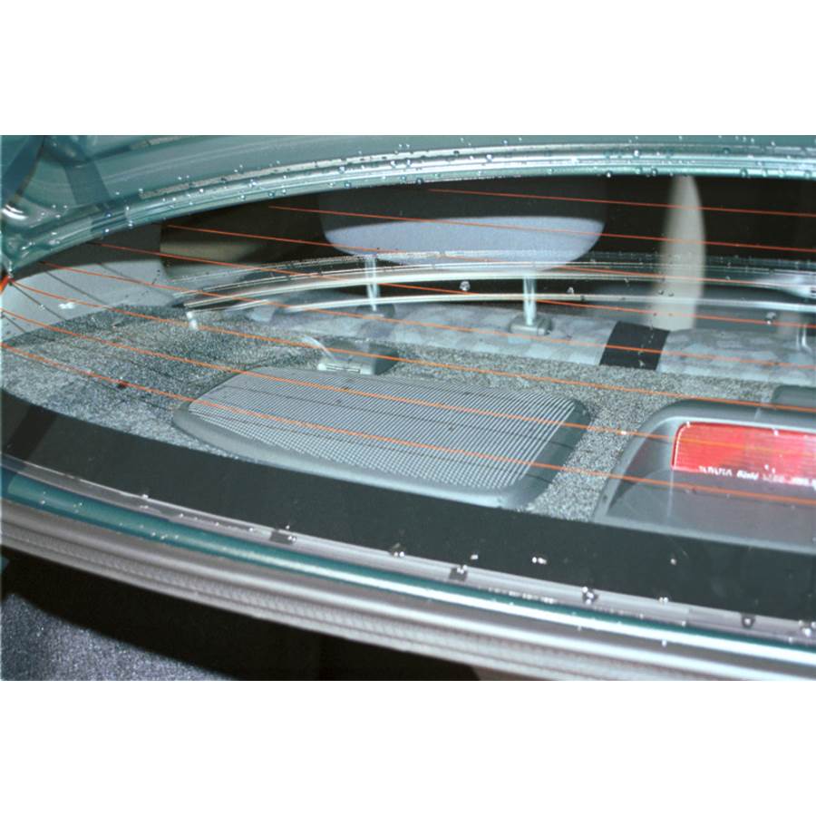 2004 Toyota Echo Rear deck speaker location
