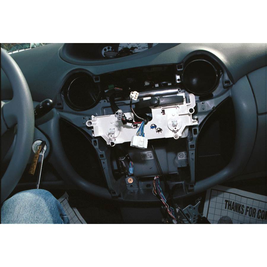 2000 Toyota Echo Factory radio removed