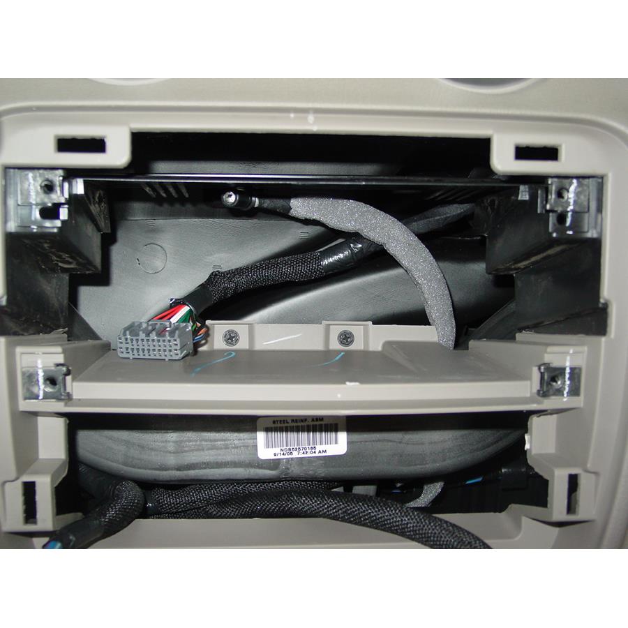 2007 Mitsubishi Raider Factory radio removed