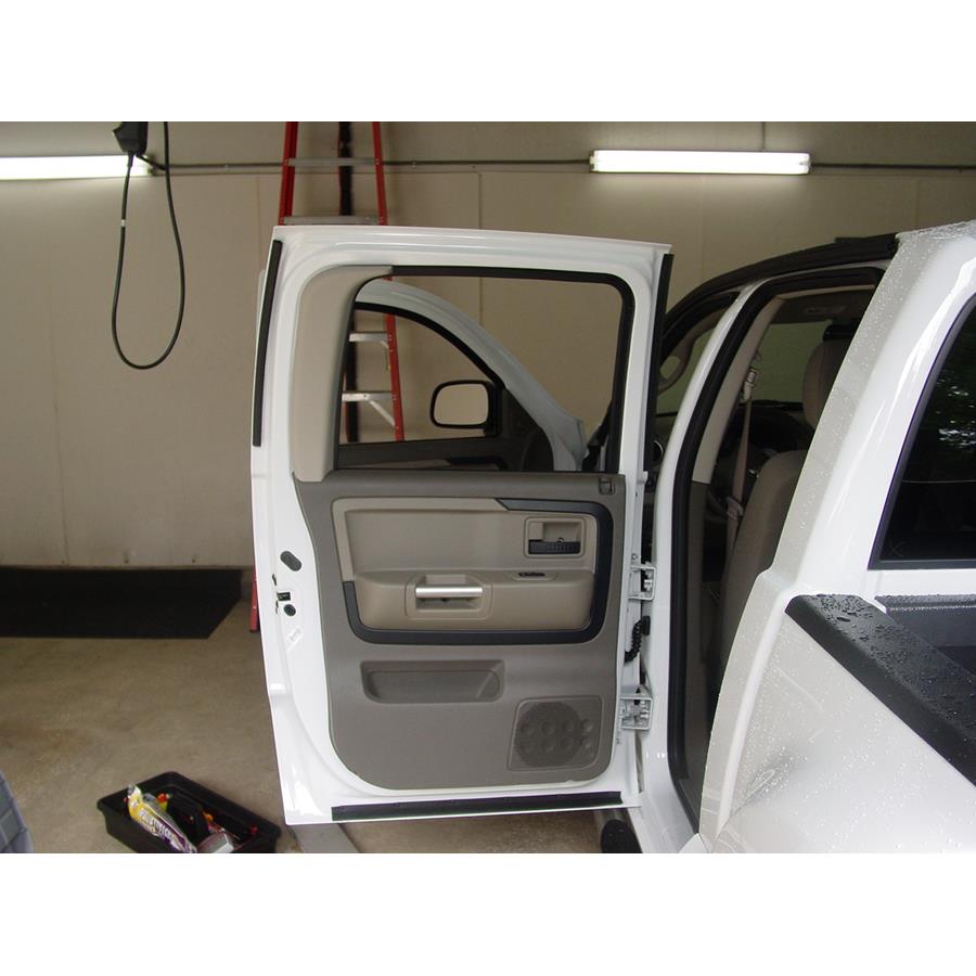 2009 Mitsubishi Raider Rear door speaker location