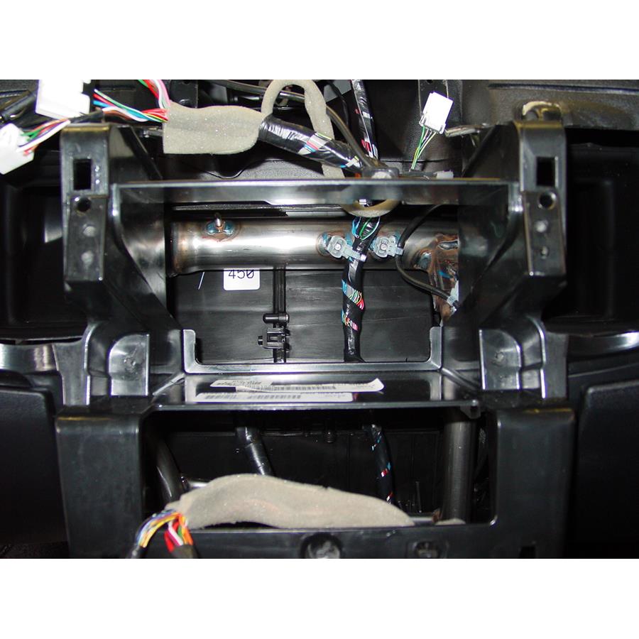 2011 Mitsubishi Endeavor Factory radio removed