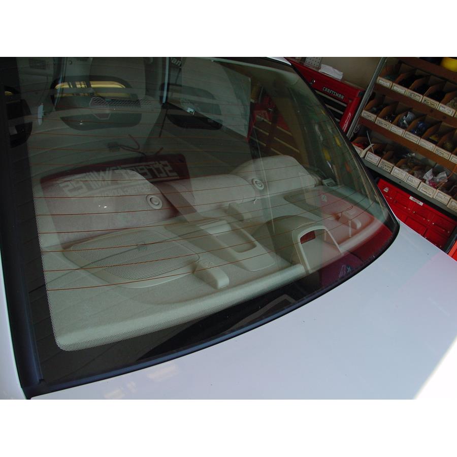 2007 Mitsubishi Lancer Rear deck speaker location
