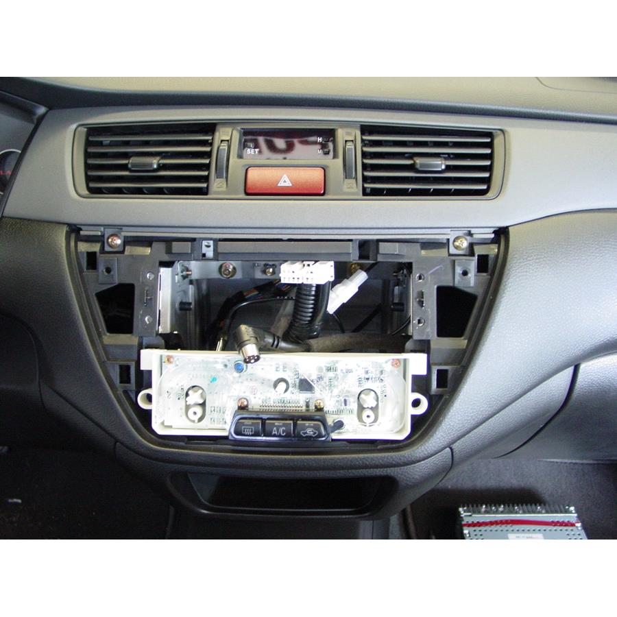 2007 Mitsubishi Lancer Factory radio removed