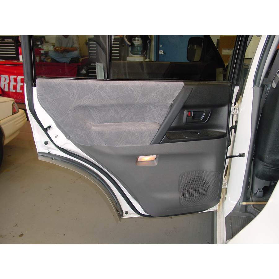 2002 Mitsubishi Montero Rear door speaker location