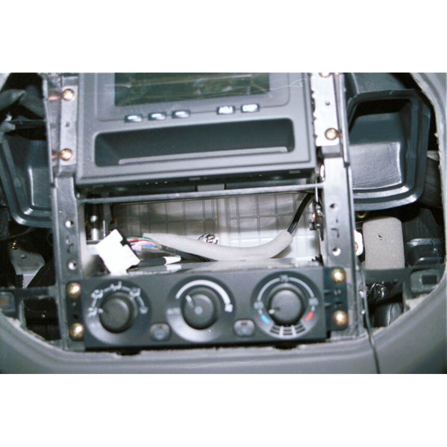 2002 Mitsubishi Montero Factory radio removed
