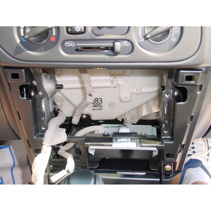 2002 Mitsubishi Mirage Factory radio removed
