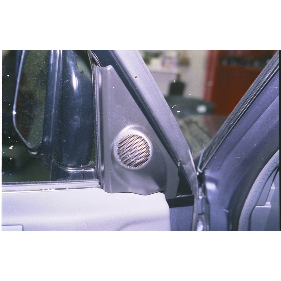 2000 Mitsubishi Montero Front door tweeter location