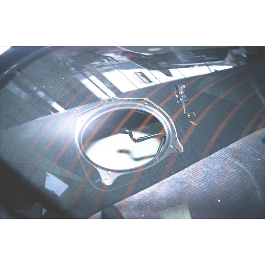 1996 Mitsubishi Galant Rear deck speaker removed