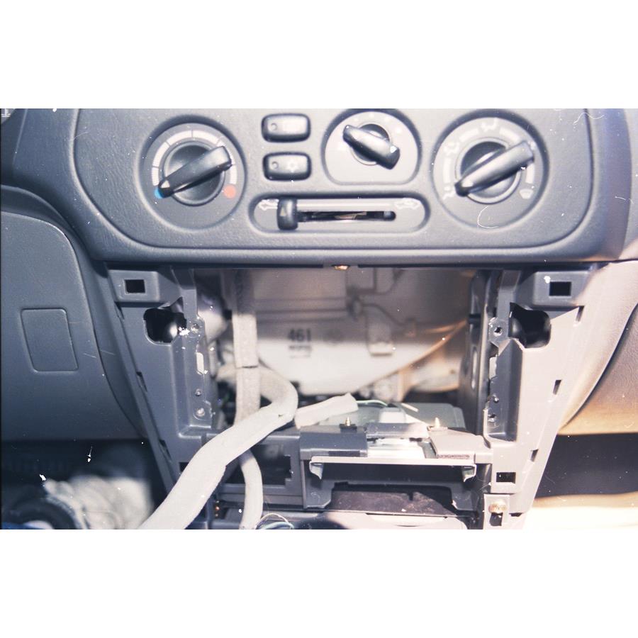 1998 Mitsubishi Mirage Factory radio removed