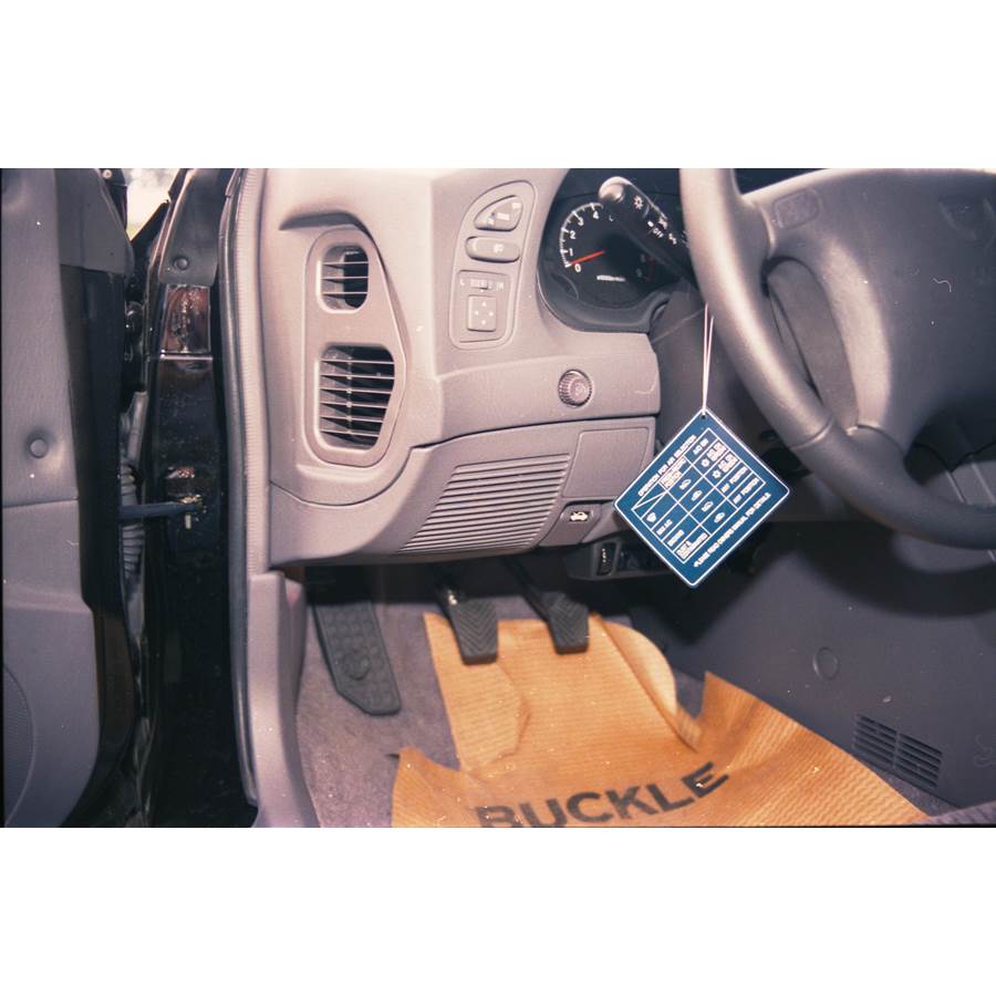 1996 Mitsubishi Eclipse Dash speaker location