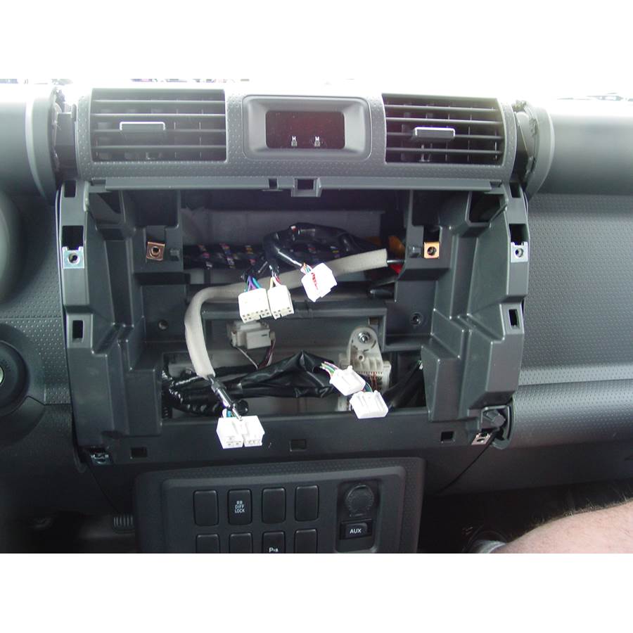 2010 Toyota FJ Cruiser Factory radio removed