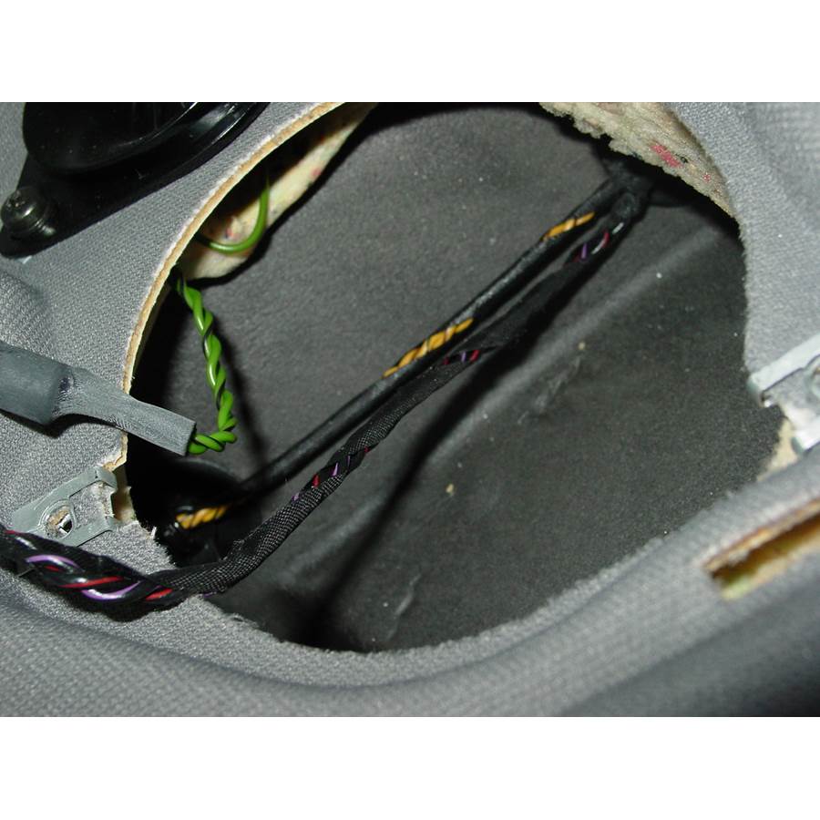2005 BMW 5 Series Rear deck speaker removed