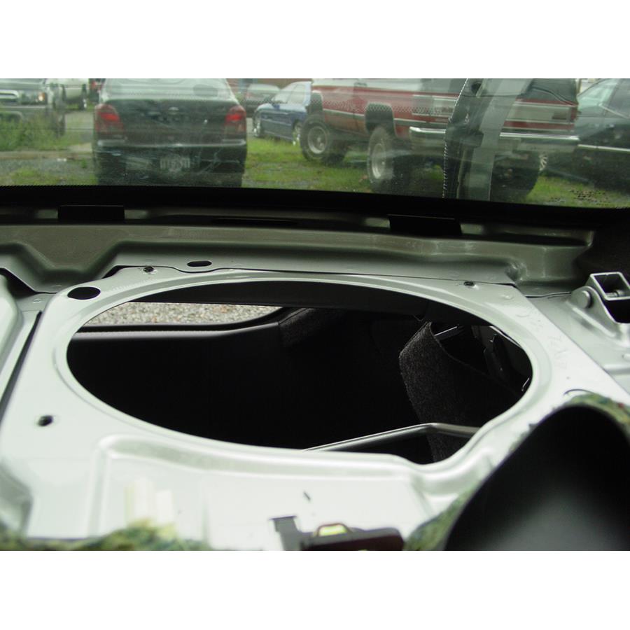 2008 Toyota Camry Solara Rear deck speaker removed