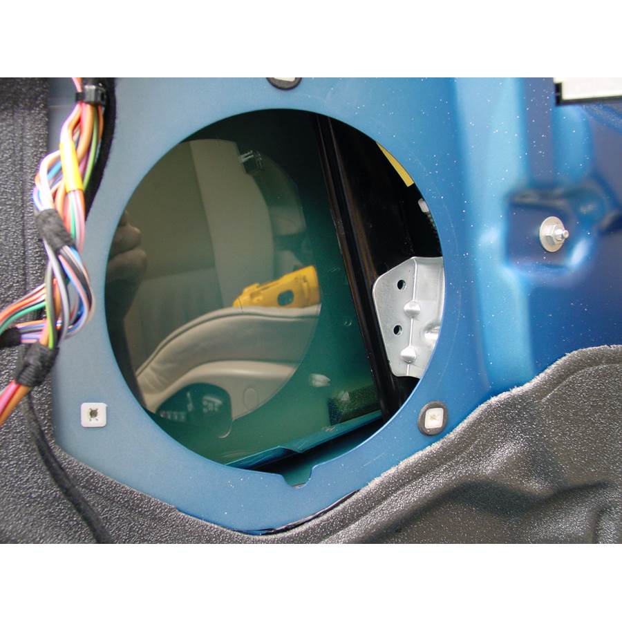 2003 BMW X5 Front door woofer removed