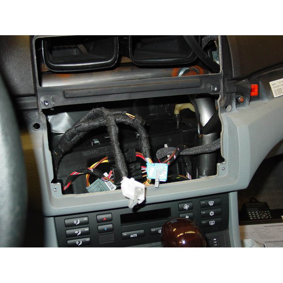 2001 BMW M3 Factory radio removed