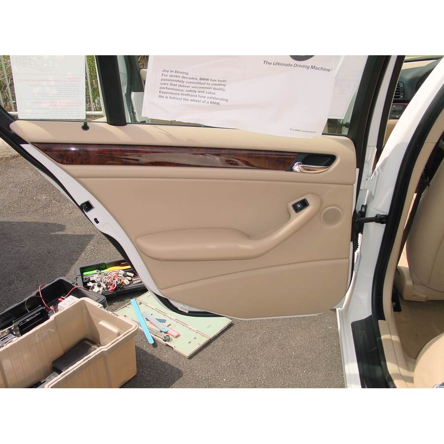 2004 BMW 3 Series Rear door speaker location