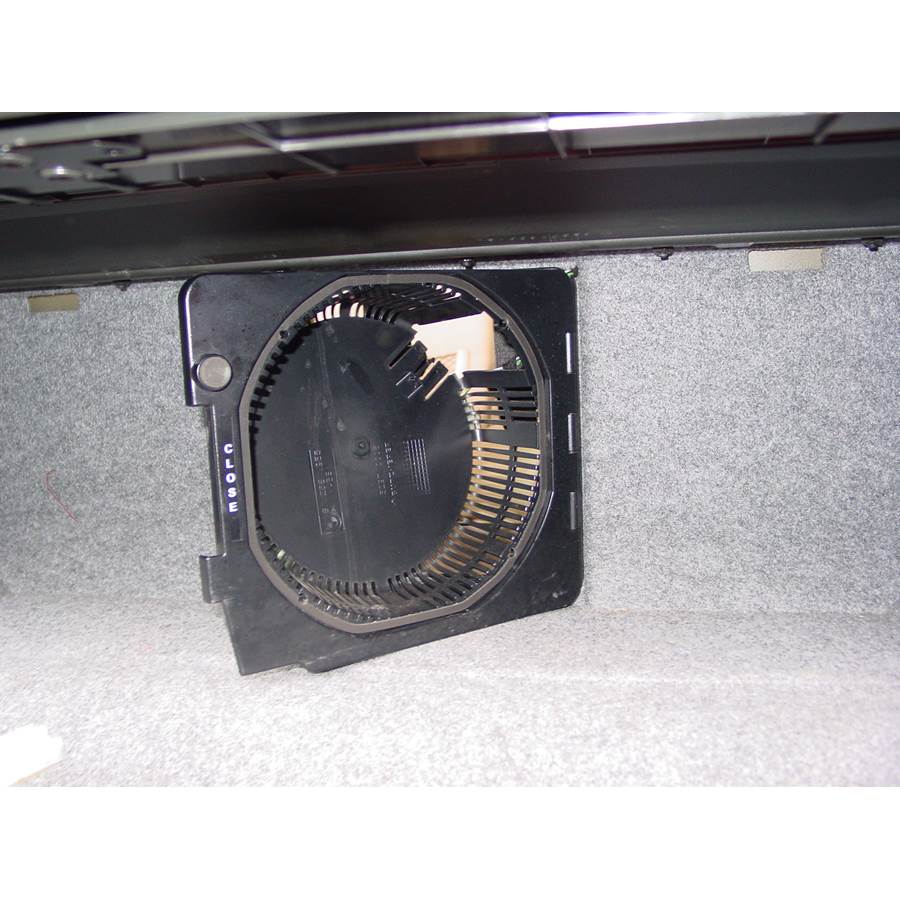 2002 BMW M3 Trunk speaker removed