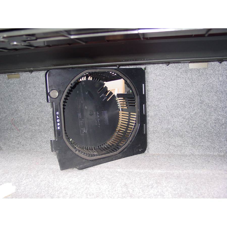 2003 BMW M3 Trunk speaker removed