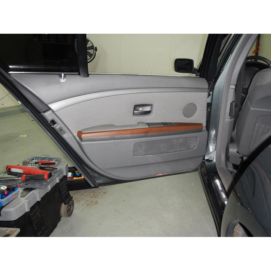 2008 BMW 7 Series Rear door speaker location