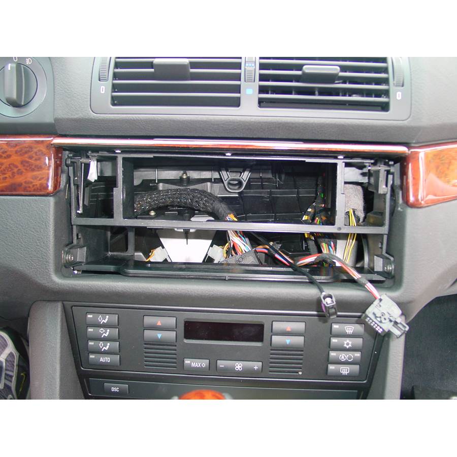 2002 BMW M5 Factory radio removed
